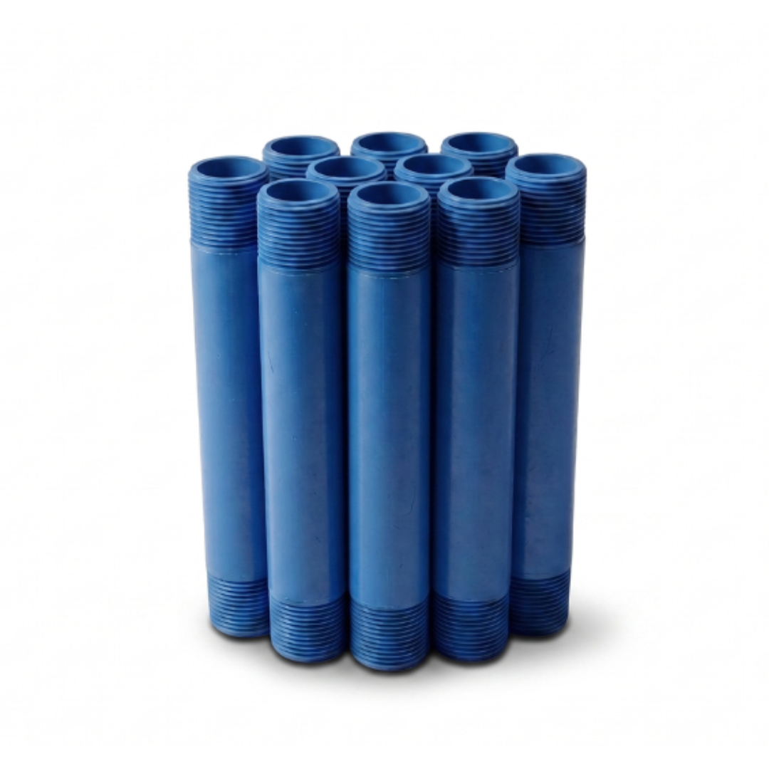 TUBERÍA PEAD AZUL SHEDULE 80 AGUA FRÍA CON ROSCA PEAD